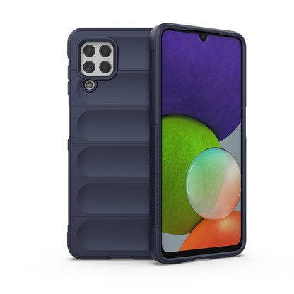Samsung Galaxy M32 Shock Absorbent Magic Shield TPU + Flannel Phone Case, Featuring Ridged Drop Protection, Bright Colours & Easy Access