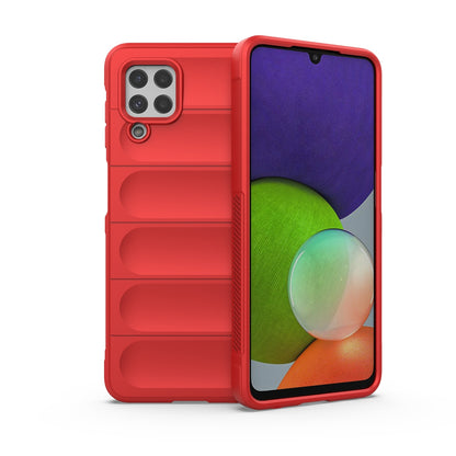 Samsung Galaxy M32 Shock Absorbent Magic Shield TPU + Flannel Phone Case, Featuring Ridged Drop Protection, Bright Colours & Easy Access