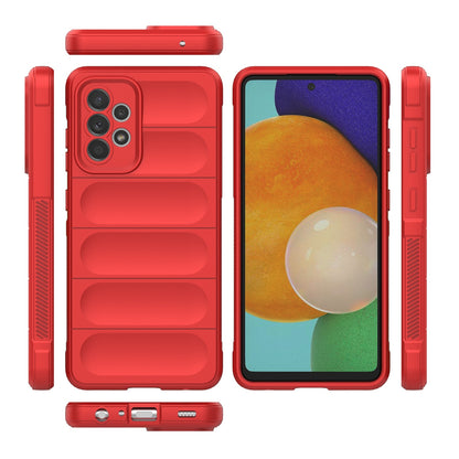 Samsung Galaxy A52 5G Shock Absorbent Magic Shield TPU + Flannel Phone Case, Featuring Ridged Drop Protection, Bright Colours & Easy Access