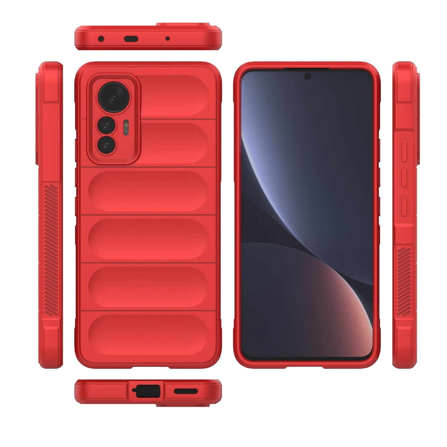 Xiaomi 12 Lite Shock Absorbent Magic Shield TPU + Flannel Phone Case, Featuring Ridged Drop Protection, Bright Colours & Easy Access