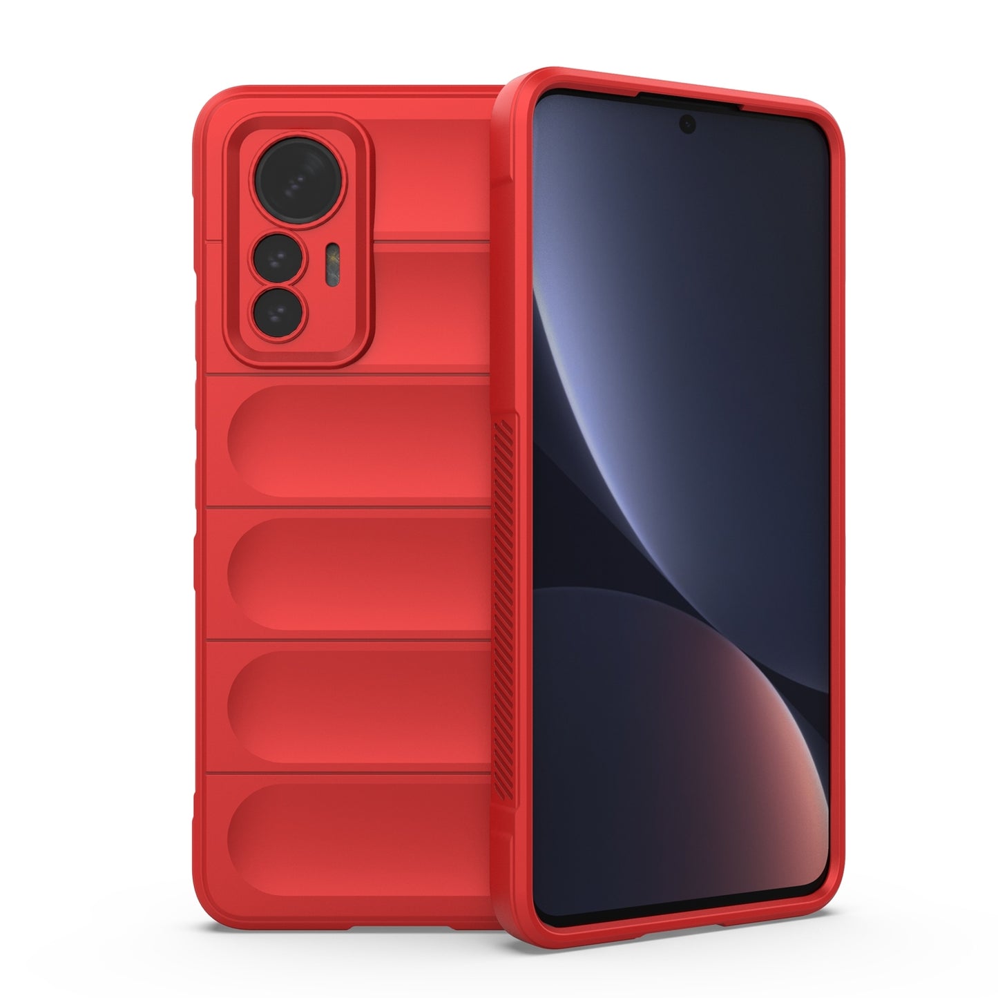 Xiaomi 12 Lite Shock Absorbent Magic Shield TPU + Flannel Phone Case, Featuring Ridged Drop Protection, Bright Colours & Easy Access