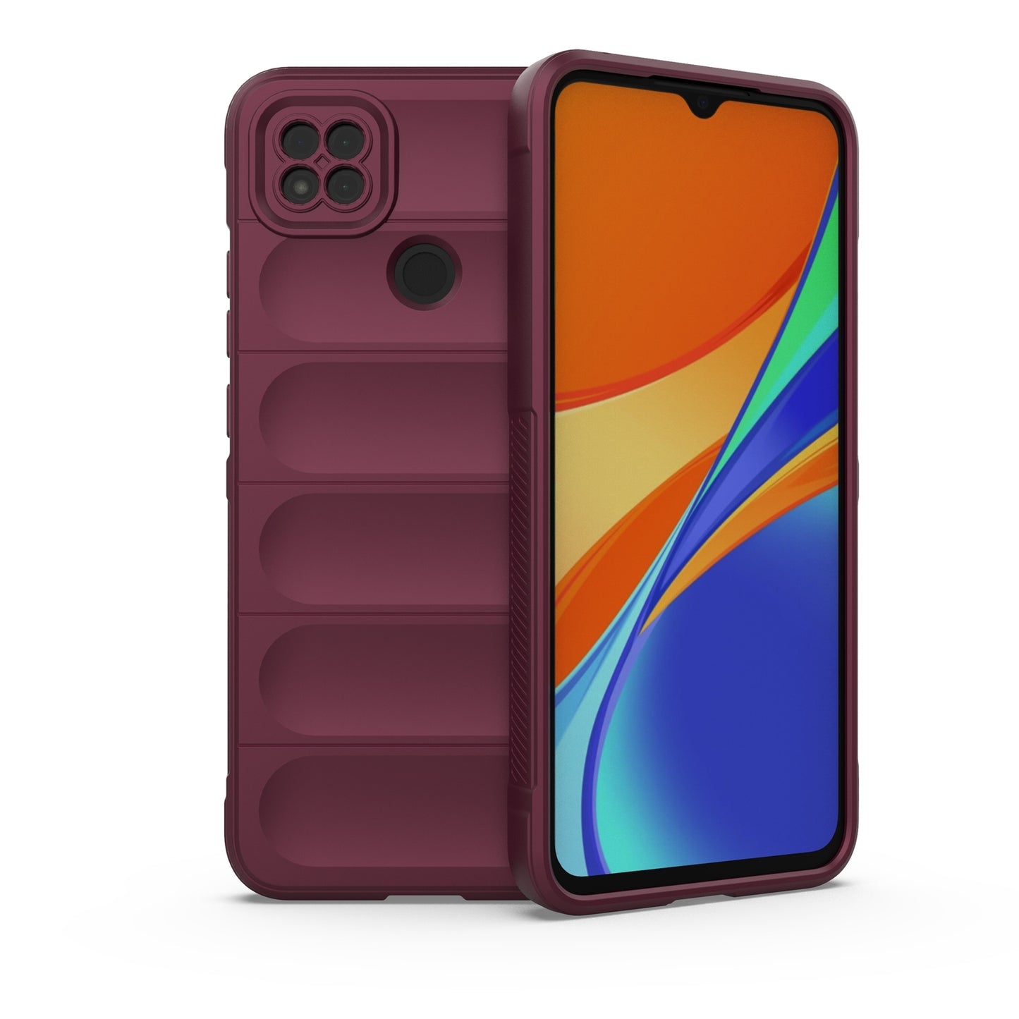Xiaomi Redmi 9C Shock Absorbent Magic Shield TPU + Flannel Phone Case, Featuring Ridged Drop Protection, Bright Colours & Easy Access