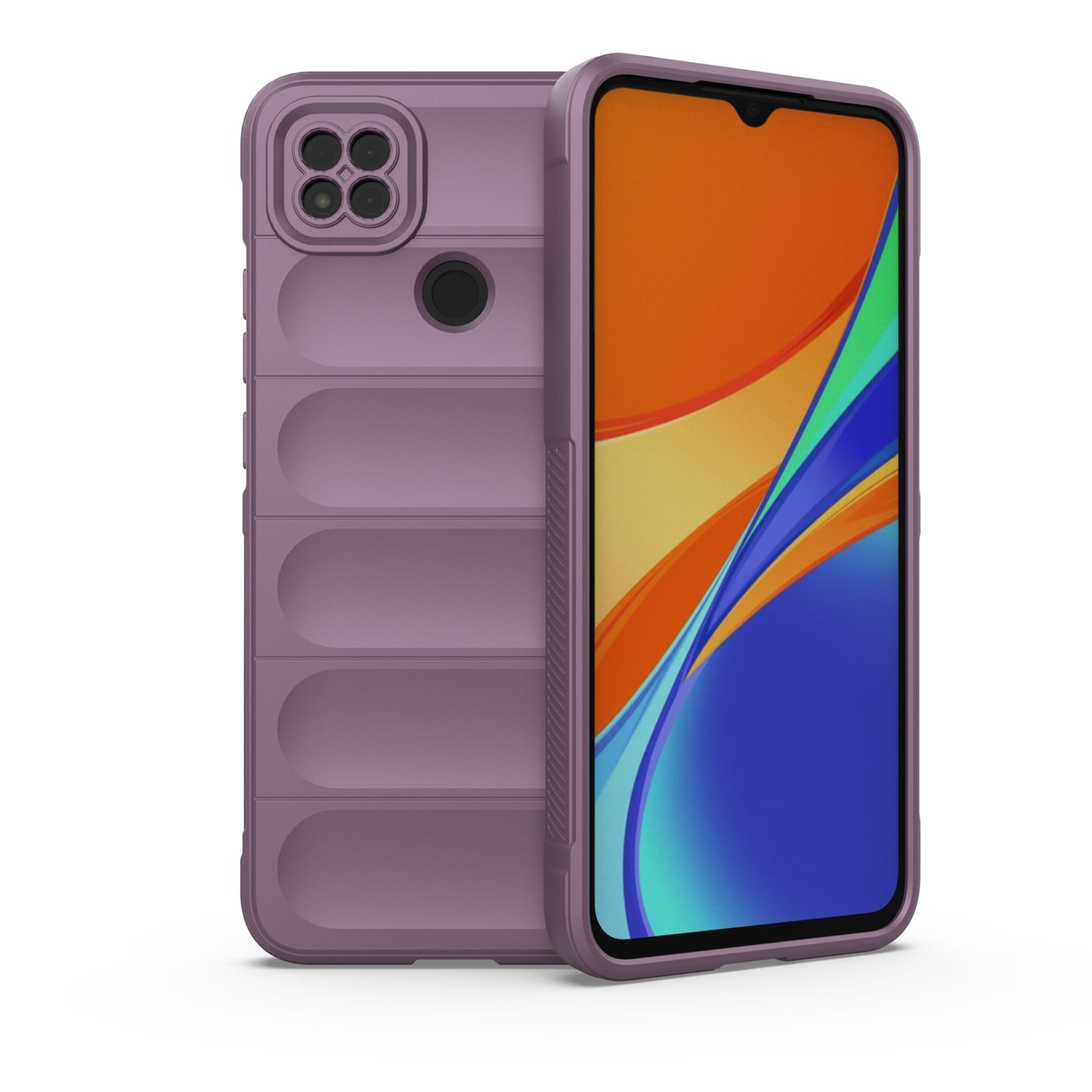 Xiaomi Redmi 9C Shock Absorbent Magic Shield TPU + Flannel Phone Case, Featuring Ridged Drop Protection, Bright Colours & Easy Access