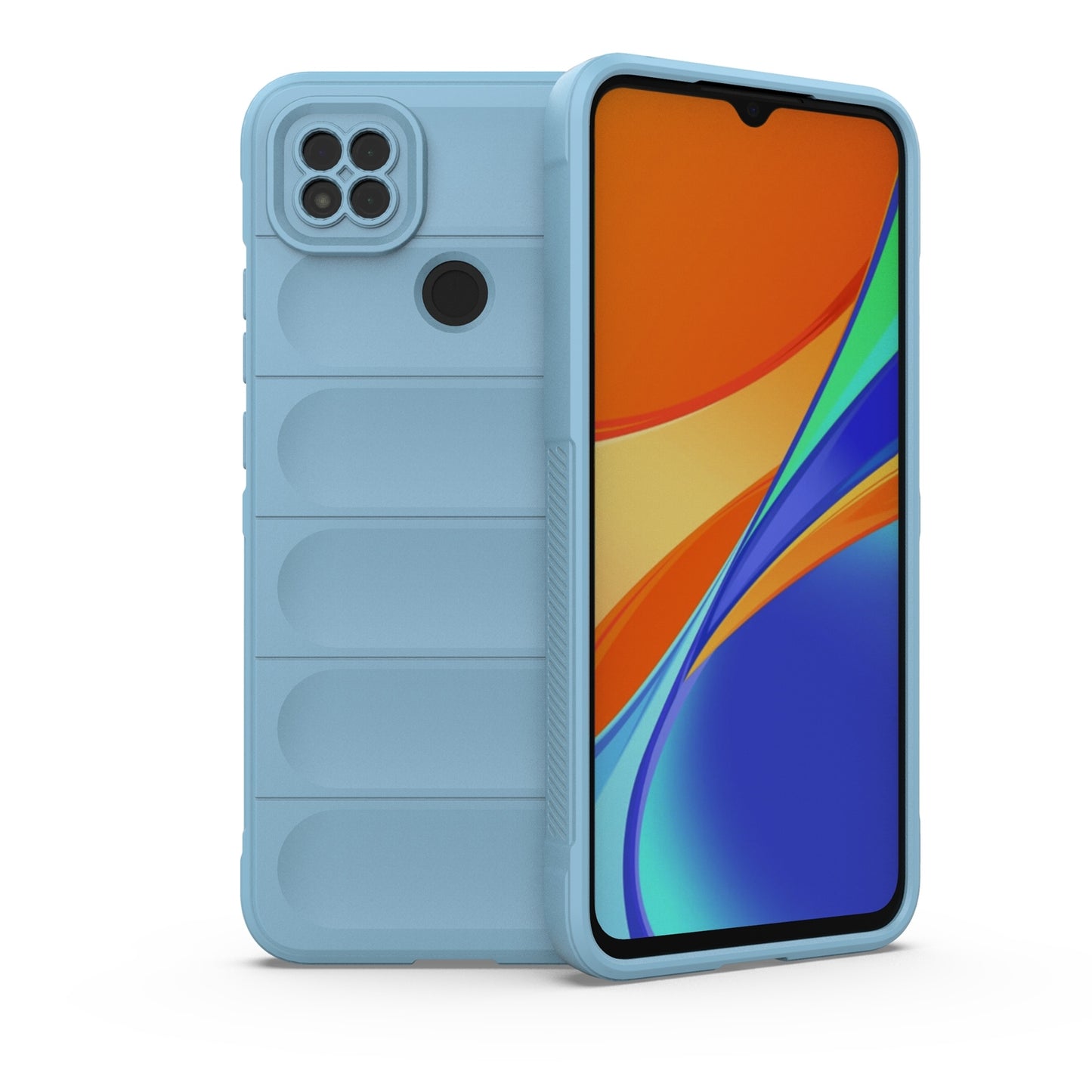 Xiaomi Redmi 9C Shock Absorbent Magic Shield TPU + Flannel Phone Case, Featuring Ridged Drop Protection, Bright Colours & Easy Access