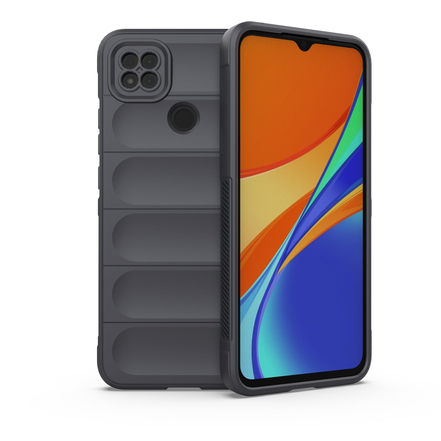 Xiaomi Redmi 9C Shock Absorbent Magic Shield TPU + Flannel Phone Case, Featuring Ridged Drop Protection, Bright Colours & Easy Access