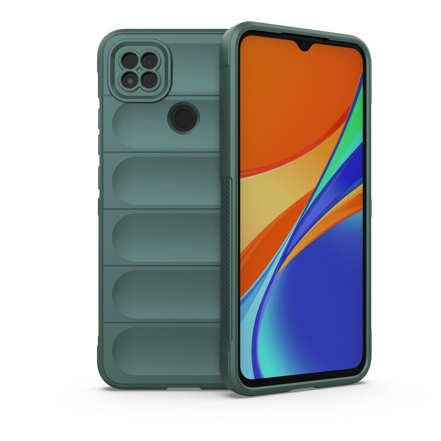Xiaomi Redmi 9C Shock Absorbent Magic Shield TPU + Flannel Phone Case, Featuring Ridged Drop Protection, Bright Colours & Easy Access