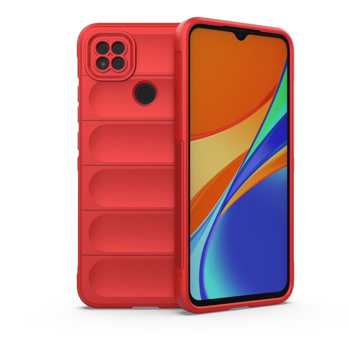 Xiaomi Redmi 9C Shock Absorbent Magic Shield TPU + Flannel Phone Case, Featuring Ridged Drop Protection, Bright Colours & Easy Access