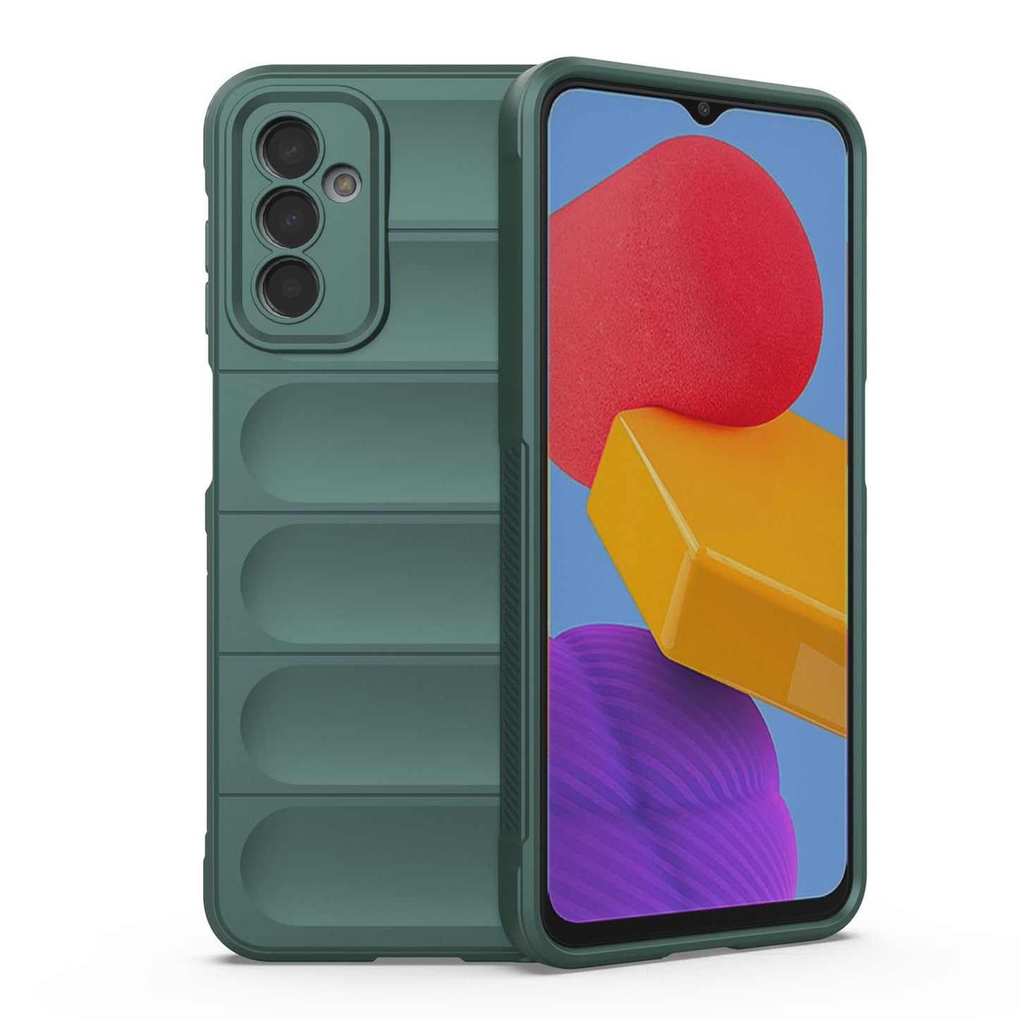 Samsung Galaxy M13 4G Magic Shield TPU + Flannel Protective Phone Case Cover, Shockproof Scratch Resistant