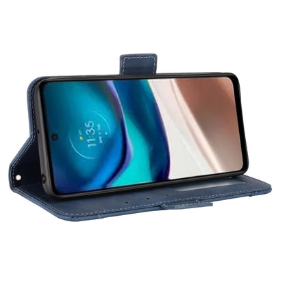 Motorola Moto G42 Skin Feel PU Leather Wallet Phone Case with Card Slots, Cash Pocket, Magnetic Closure, Built-In Stand, Full Protection TPU Cover