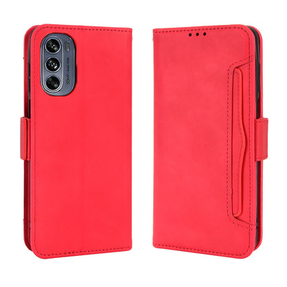 Motorola Moto G62 5G Skin Feel PU Leather Wallet Phone Case with Card Slots, Cash Pocket, Magnetic Closure, Built-In Stand, Full Protection TPU Cover