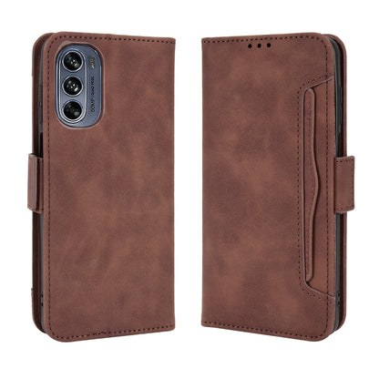 Motorola Moto G62 5G Skin Feel PU Leather Wallet Phone Case with Card Slots, Cash Pocket, Magnetic Closure, Built-In Stand, Full Protection TPU Cover
