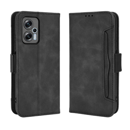 Xiaomi Redmi Note 11T Pro 5G Skin Feel PU Leather Wallet Phone Case with Card Slots, Cash Pocket, Magnetic Closure, Built-In Stand, Full Protection TPU Cover