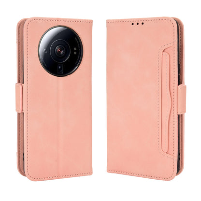 Xiaomi 12S Ultra Skin Feel PU Leather Wallet Phone Case with Card Slots, Cash Pocket, Magnetic Closure, Built-In Stand, Full Protection TPU Cover