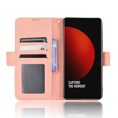 Xiaomi 12S Ultra Skin Feel PU Leather Wallet Phone Case with Card Slots, Cash Pocket, Magnetic Closure, Built-In Stand, Full Protection TPU Cover