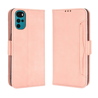 Motorola Moto G22 Skin Feel PU Leather Wallet Phone Case with Card Slots, Cash Pocket, Magnetic Closure, Built-In Stand, Full Protection TPU Cover