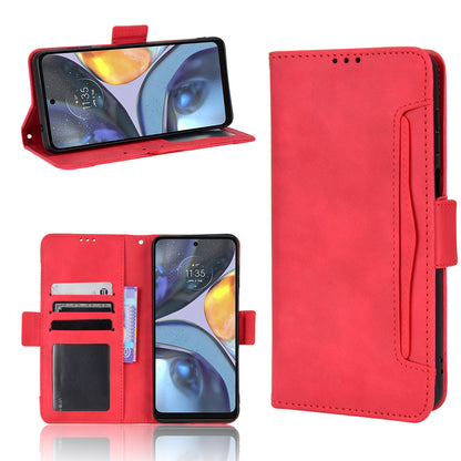 Motorola Moto E32s Skin Feel PU Leather Wallet Phone Case with Card Slots, Cash Pocket, Magnetic Closure, Built-In Stand, Full Protection TPU Cover