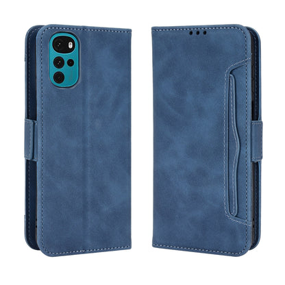 Motorola Moto G22 Skin Feel PU Leather Wallet Phone Case with Card Slots, Cash Pocket, Magnetic Closure, Built-In Stand, Full Protection TPU Cover