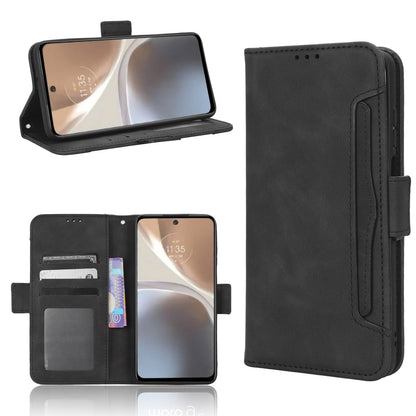 Motorola Moto G32 Skin Feel PU Leather Wallet Phone Case with Card Slots, Cash Pocket, Magnetic Closure, Built-In Stand, Full Protection TPU Cover
