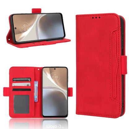 Motorola Moto G32 Skin Feel PU Leather Wallet Phone Case with Card Slots, Cash Pocket, Magnetic Closure, Built-In Stand, Full Protection TPU Cover