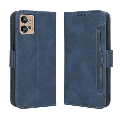 Motorola Moto G32 Skin Feel PU Leather Wallet Phone Case with Card Slots, Cash Pocket, Magnetic Closure, Built-In Stand, Full Protection TPU Cover