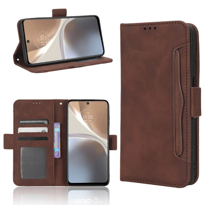 Motorola Moto G32 Skin Feel PU Leather Wallet Phone Case with Card Slots, Cash Pocket, Magnetic Closure, Built-In Stand, Full Protection TPU Cover