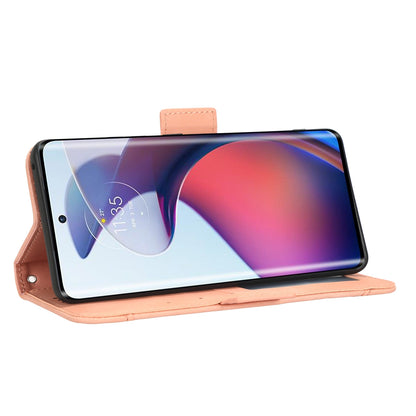 Motorola Moto S30 Pro 5G Skin Feel PU Leather Wallet Phone Case with Card Slots, Cash Pocket, Magnetic Closure, Built-In Stand, Full Protection TPU Cover