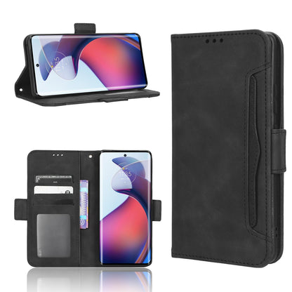 Motorola Moto S30 Pro 5G Skin Feel PU Leather Wallet Phone Case with Card Slots, Cash Pocket, Magnetic Closure, Built-In Stand, Full Protection TPU Cover