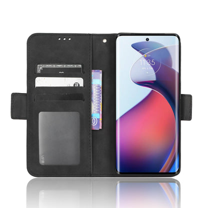 Motorola Moto S30 Pro 5G Skin Feel PU Leather Wallet Phone Case with Card Slots, Cash Pocket, Magnetic Closure, Built-In Stand, Full Protection TPU Cover
