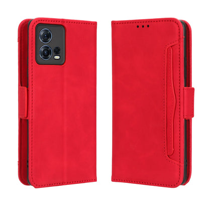 Motorola Moto S30 Pro 5G Skin Feel PU Leather Wallet Phone Case with Card Slots, Cash Pocket, Magnetic Closure, Built-In Stand, Full Protection TPU Cover