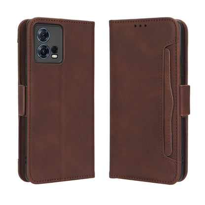 Motorola Moto S30 Pro 5G Skin Feel PU Leather Wallet Phone Case with Card Slots, Cash Pocket, Magnetic Closure, Built-In Stand, Full Protection TPU Cover