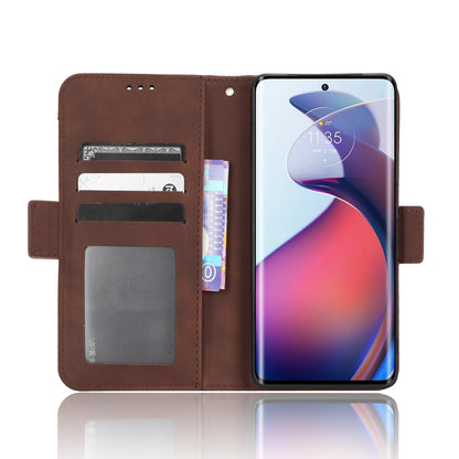 Motorola Moto S30 Pro 5G Skin Feel PU Leather Wallet Phone Case with Card Slots, Cash Pocket, Magnetic Closure, Built-In Stand, Full Protection TPU Cover