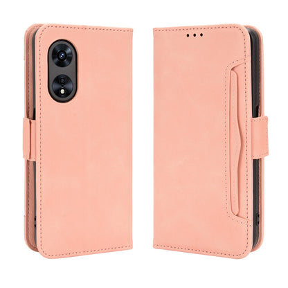 OPPO A97 5G Skin Feel PU Leather Wallet Phone Case with Card Slots, Cash Pocket, Magnetic Closure, Built-In Stand, Full Protection TPU Cover