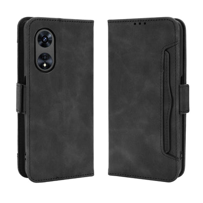 OPPO A97 5G Skin Feel PU Leather Wallet Phone Case with Card Slots, Cash Pocket, Magnetic Closure, Built-In Stand, Full Protection TPU Cover