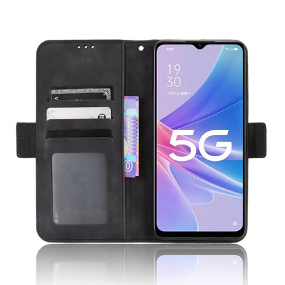 OPPO A97 5G Skin Feel PU Leather Wallet Phone Case with Card Slots, Cash Pocket, Magnetic Closure, Built-In Stand, Full Protection TPU Cover