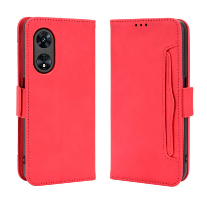 OPPO A97 5G Skin Feel PU Leather Wallet Phone Case with Card Slots, Cash Pocket, Magnetic Closure, Built-In Stand, Full Protection TPU Cover