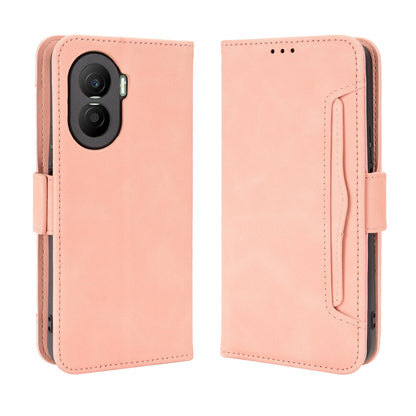 Honor X40i Skin Feel PU Leather Wallet Phone Case with Card Slots, Cash Pocket, Magnetic Closure, Built-In Stand, Full Protection TPU Cover