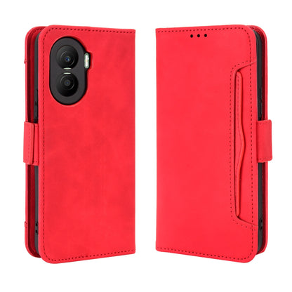Honor X40i Skin Feel PU Leather Wallet Phone Case with Card Slots, Cash Pocket, Magnetic Closure, Built-In Stand, Full Protection TPU Cover
