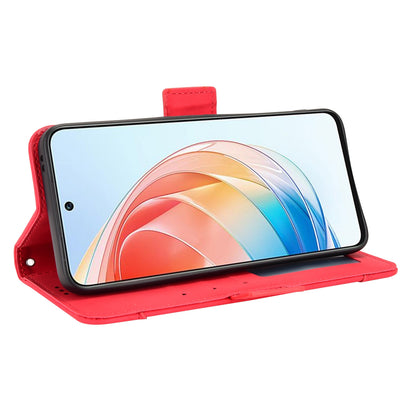 Honor X40i Skin Feel PU Leather Wallet Phone Case with Card Slots, Cash Pocket, Magnetic Closure, Built-In Stand, Full Protection TPU Cover