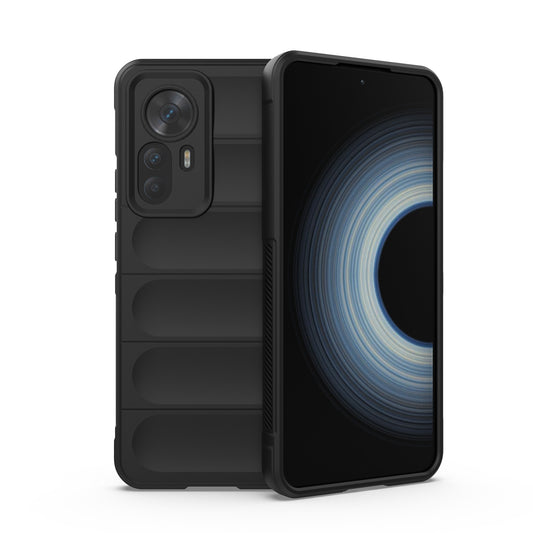 Xiaomi 12T Magic Shield TPU + Flannel Protective Phone Case Cover, Shockproof Scratch Resistant