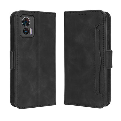Motorola Edge 30 Lite Skin Feel PU Leather Wallet Phone Case with Card Slots, Cash Pocket, Magnetic Closure, Built-In Stand, Full Protection TPU Cover