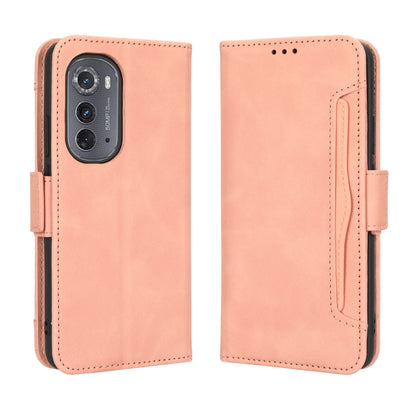 Motorola Edge 2022 Skin Feel PU Leather Wallet Phone Case with Card Slots, Cash Pocket, Magnetic Closure, Built-In Stand, Full Protection TPU Cover