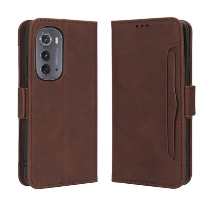 Motorola Edge 2022 Skin Feel PU Leather Wallet Phone Case with Card Slots, Cash Pocket, Magnetic Closure, Built-In Stand, Full Protection TPU Cover