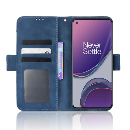 OPPO Reno7 Z Skin Feel PU Leather Wallet Phone Case with Card Slots, Cash Pocket, Magnetic Closure, Built-In Stand, Full Protection TPU Cover