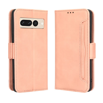 Google Pixel 7 Pro 5G Skin Feel PU Leather Wallet Phone Case with Card Slots, Cash Pocket, Magnetic Closure, Built-In Stand, Full Protection TPU Cover
