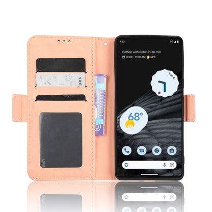 Google Pixel 7 Pro 5G Skin Feel PU Leather Wallet Phone Case with Card Slots, Cash Pocket, Magnetic Closure, Built-In Stand, Full Protection TPU Cover