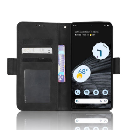 Google Pixel 7 Pro 5G Skin Feel PU Leather Wallet Phone Case with Card Slots, Cash Pocket, Magnetic Closure, Built-In Stand, Full Protection TPU Cover