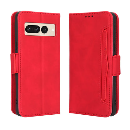Google Pixel 7 Pro 5G Skin Feel PU Leather Wallet Phone Case with Card Slots, Cash Pocket, Magnetic Closure, Built-In Stand, Full Protection TPU Cover