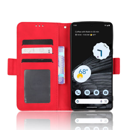 Google Pixel 7 Pro 5G Skin Feel PU Leather Wallet Phone Case with Card Slots, Cash Pocket, Magnetic Closure, Built-In Stand, Full Protection TPU Cover