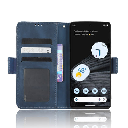 Google Pixel 7 Pro 5G Skin Feel PU Leather Wallet Phone Case with Card Slots, Cash Pocket, Magnetic Closure, Built-In Stand, Full Protection TPU Cover