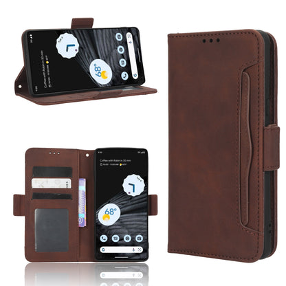 Google Pixel 7 Pro 5G Skin Feel PU Leather Wallet Phone Case with Card Slots, Cash Pocket, Magnetic Closure, Built-In Stand, Full Protection TPU Cover
